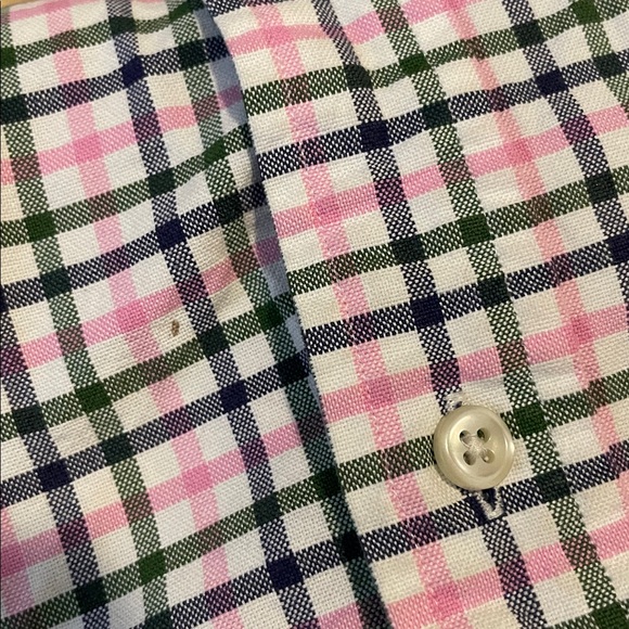 Polo Pink,White,Green, and Blue Long sleeve Button Down - Picture 5 of 5